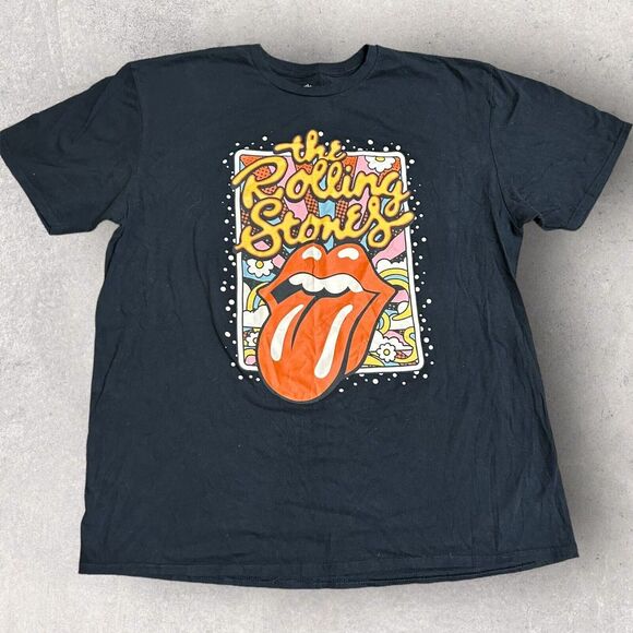 Official The Rolling Stones Graphic Band T Shirt‎ Size XL Black - Picture 1 of 7